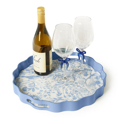 Scalloped Lacquered Tray
