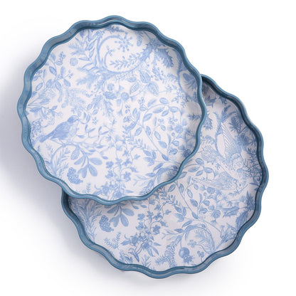 Scalloped Lacquered Tray