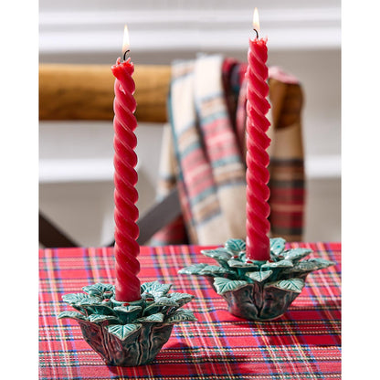 Holly Berry Taper Candleholder
