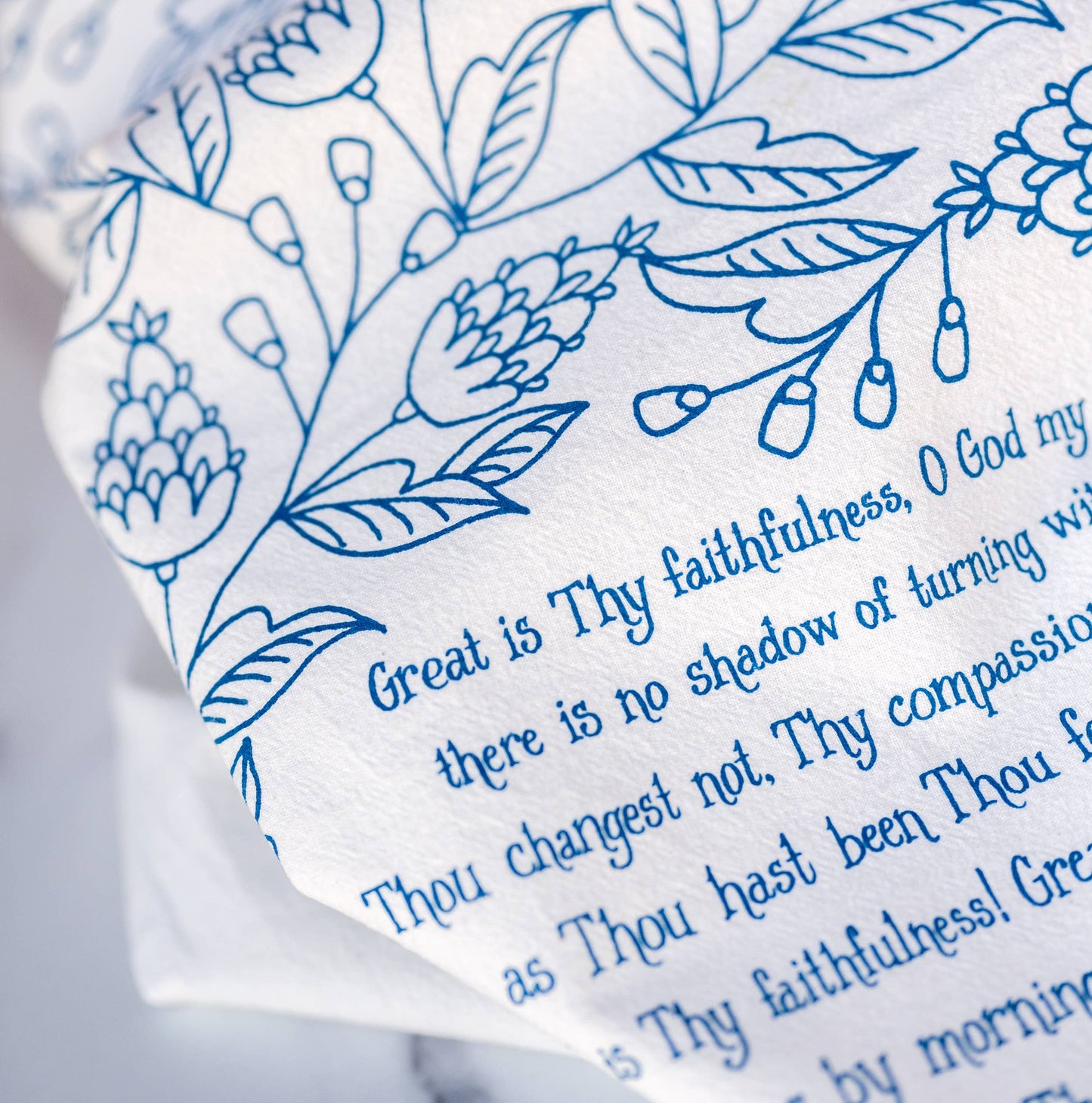 Great is Thy Faithfulness Hymn Tea Towel