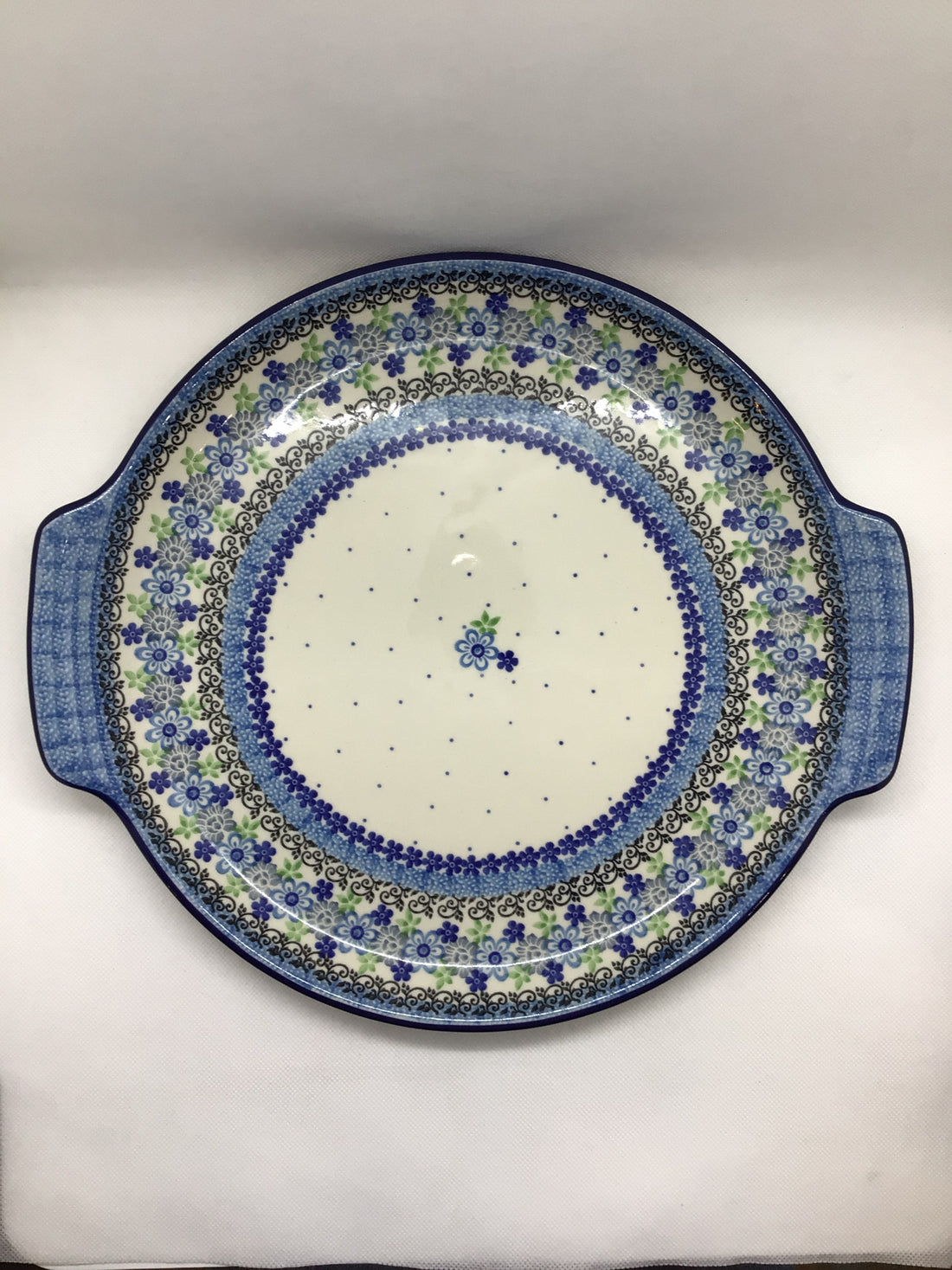 Flower Works Round Platter 12&quot;