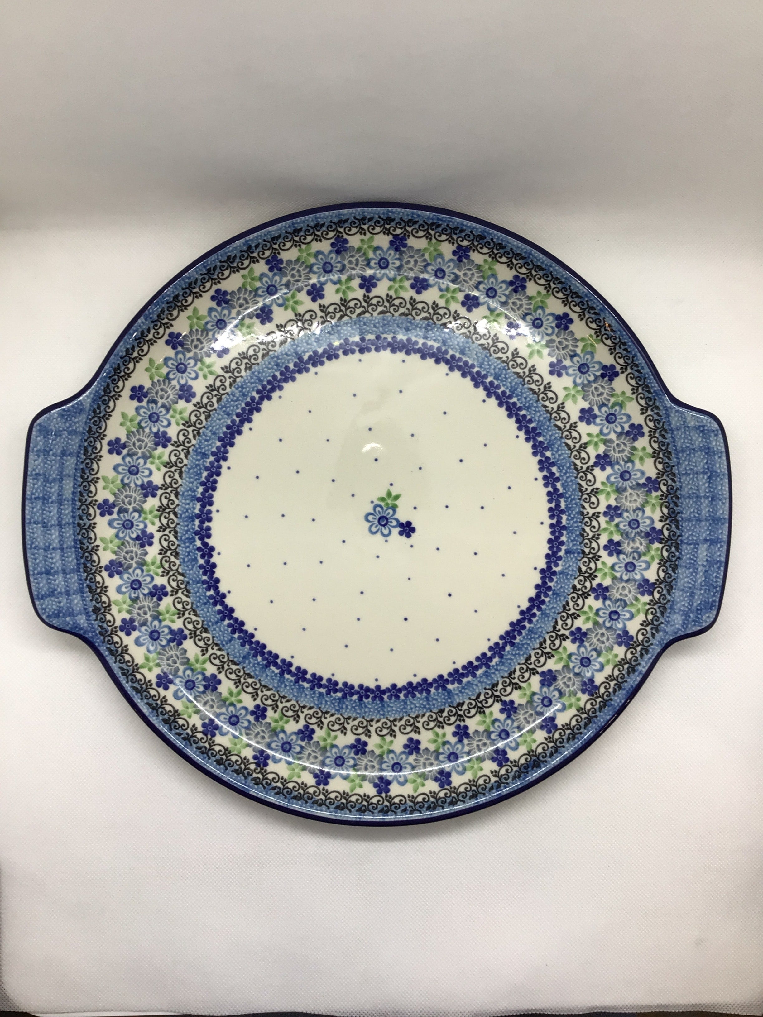 Flower Works Round Platter 12&quot;