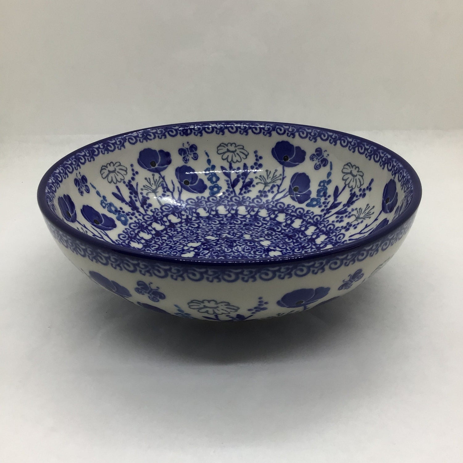 Evening Poppy Dip Bowl 7"