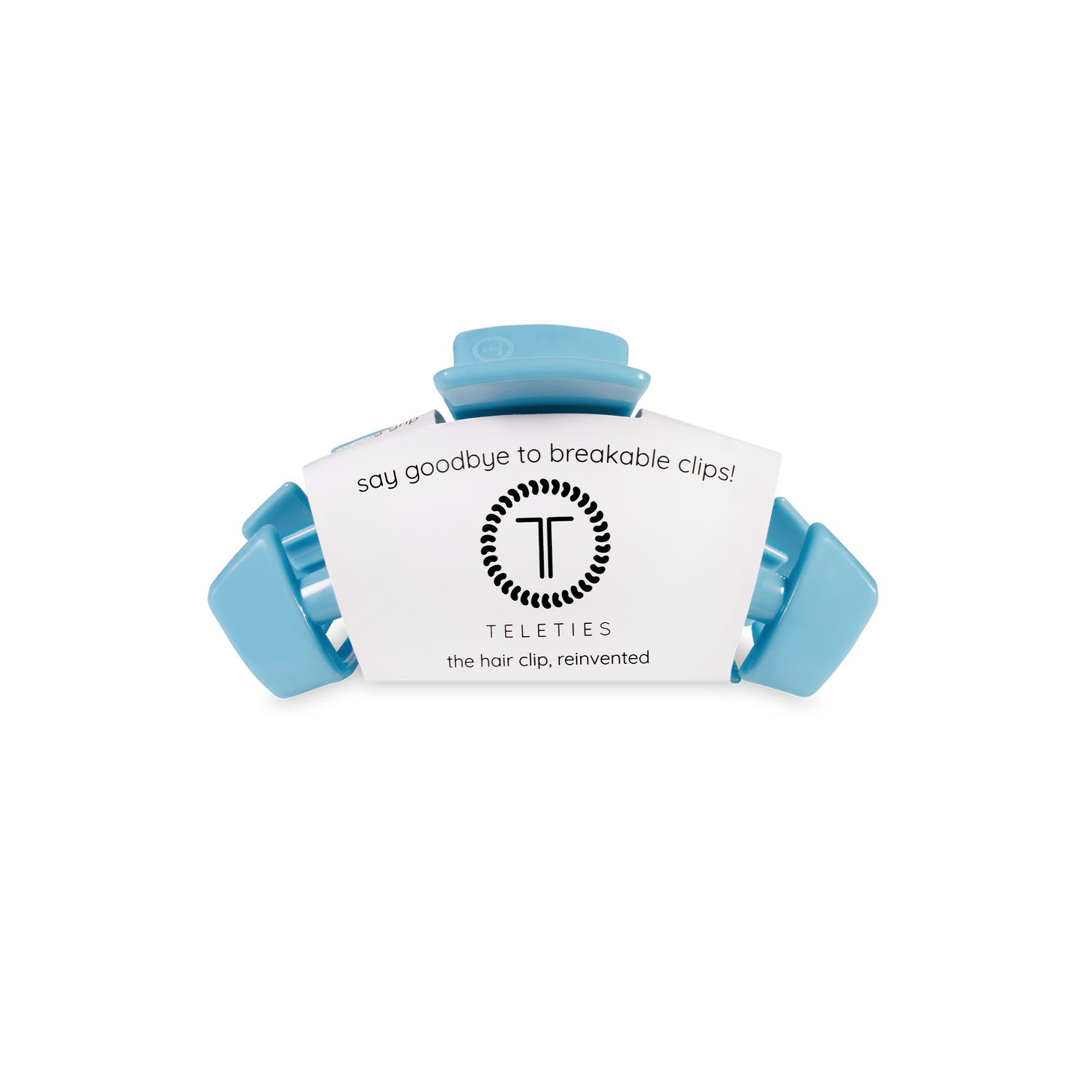 TELETIES - Classic Hair Clip | Tiny | Summer Sky
