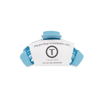 TELETIES - Classic Hair Clip | Tiny | Summer Sky