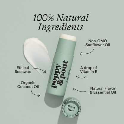 Poppy &amp; Pout - Lip Balm, Sweet Mint