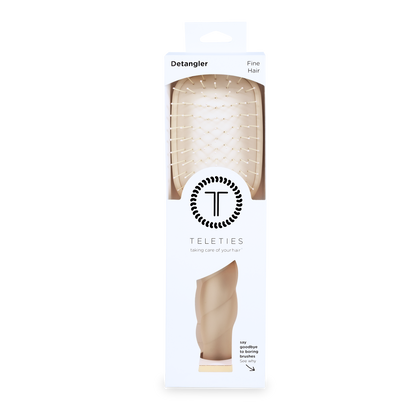 TELETIES - Detangler Hair Brush for Fine Hair - Tan