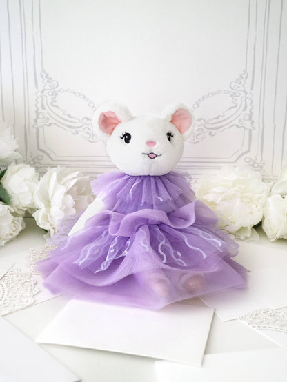 Claris The Chicest Mouse In Paris - 12&quot; Lilac Plush Toy