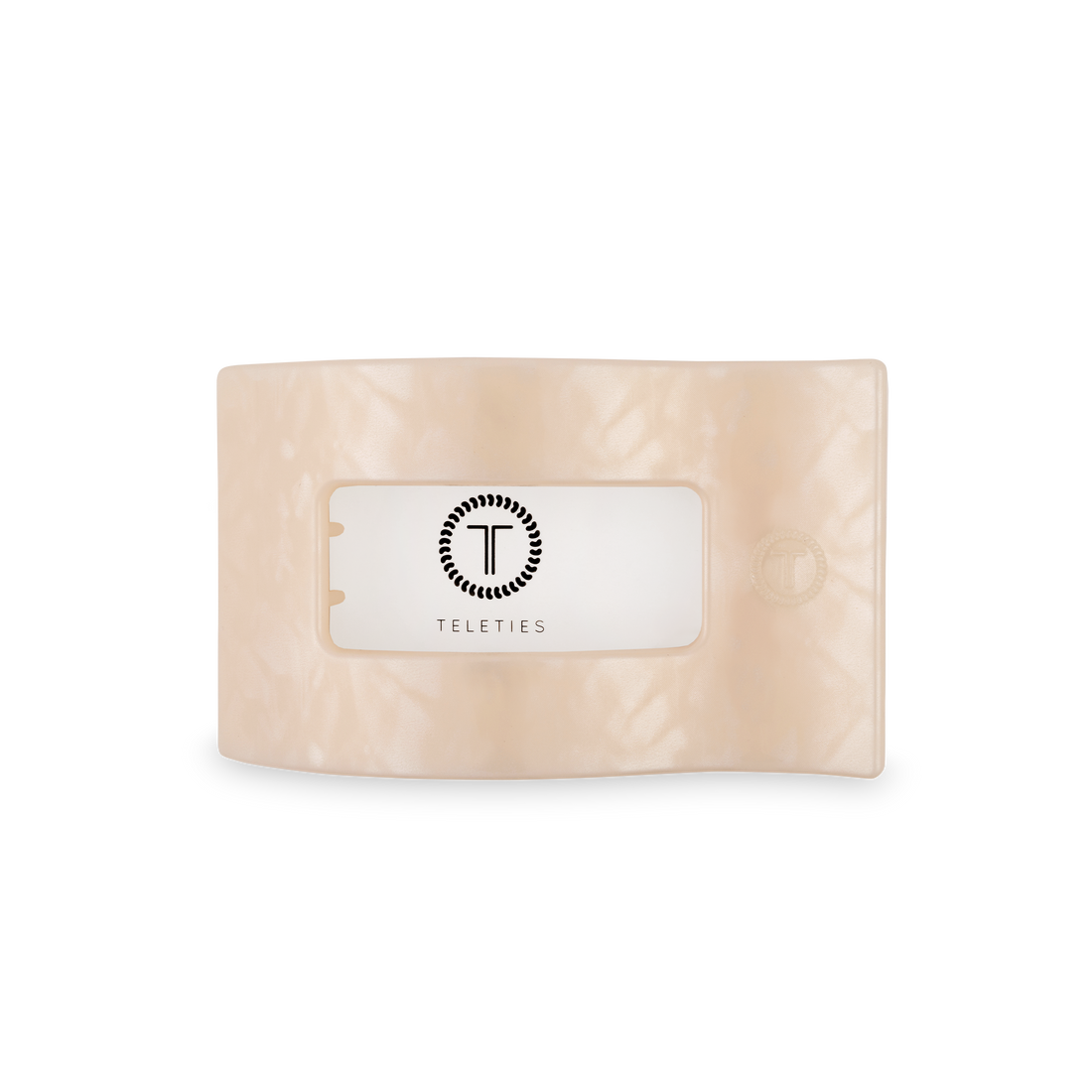 TELETIES - Flat Rectangle Hair Clip | Medium | Soft Surf