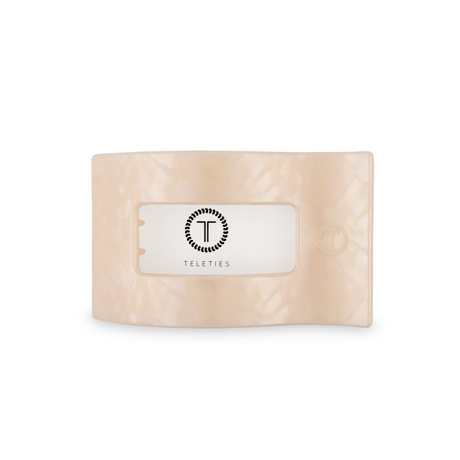 TELETIES - Flat Rectangle Hair Clip | Medium | Soft Surf