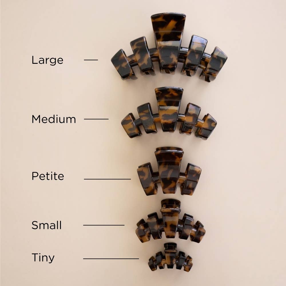 TELETIES - Classic | Tortoise | Petite Hair Clip