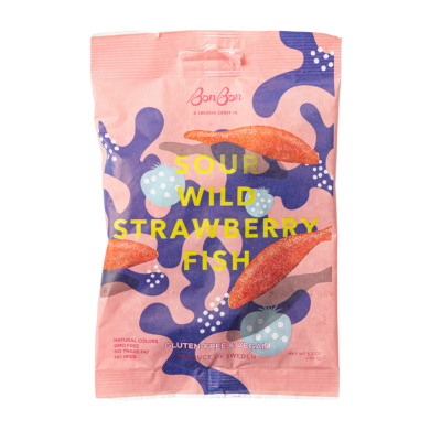 BonBon NYC - Sour Wild Strawberry Fish