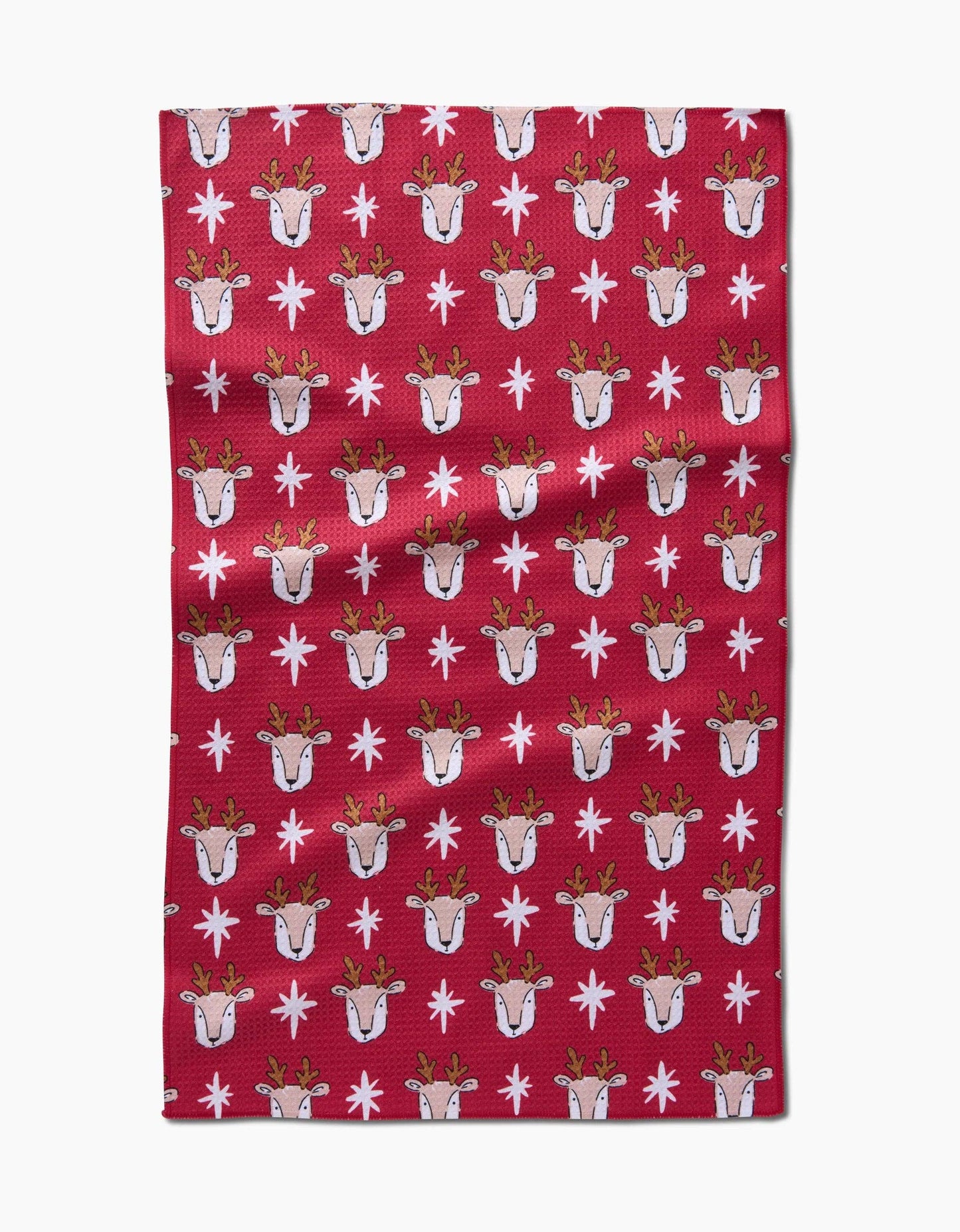 Reindeer Star Tea Towel