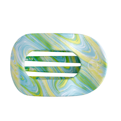 TELETIES - By the Sea Shore | Large | Flat Round Hair Clip
