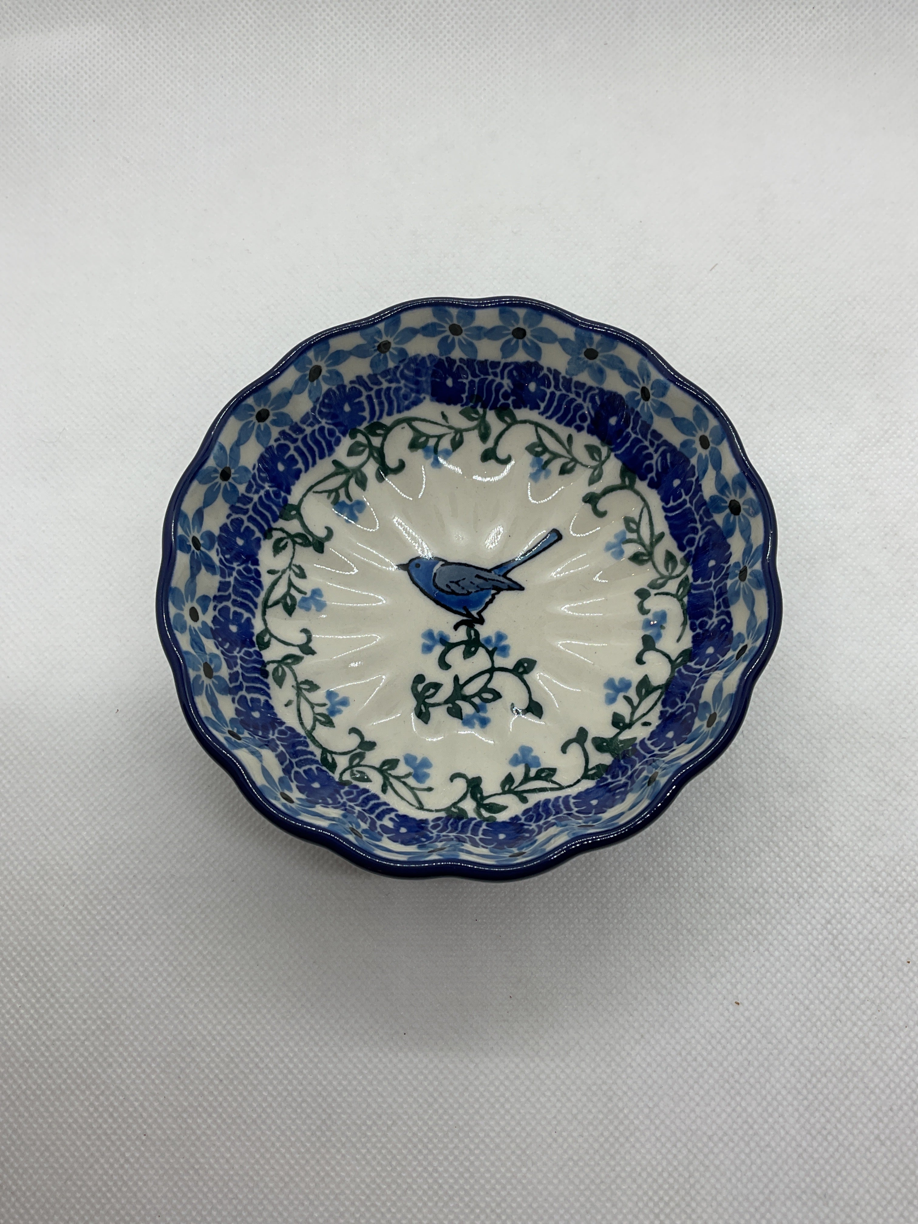 Song Bird Scalloped Bowl 4.5&quot;