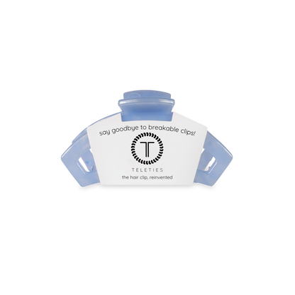TELETIES - Open Hair Clip | Tiny | Blue Lagoon