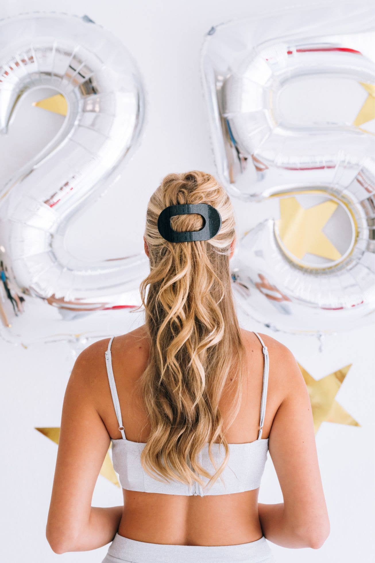 Round Flat Hair Clip | Large | Midnight Magic