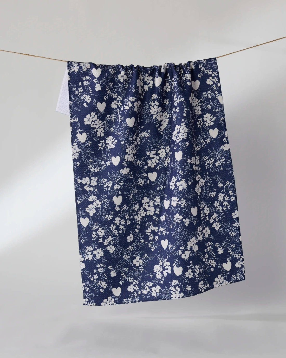 Geometry - Midnight Posy Tea Towel