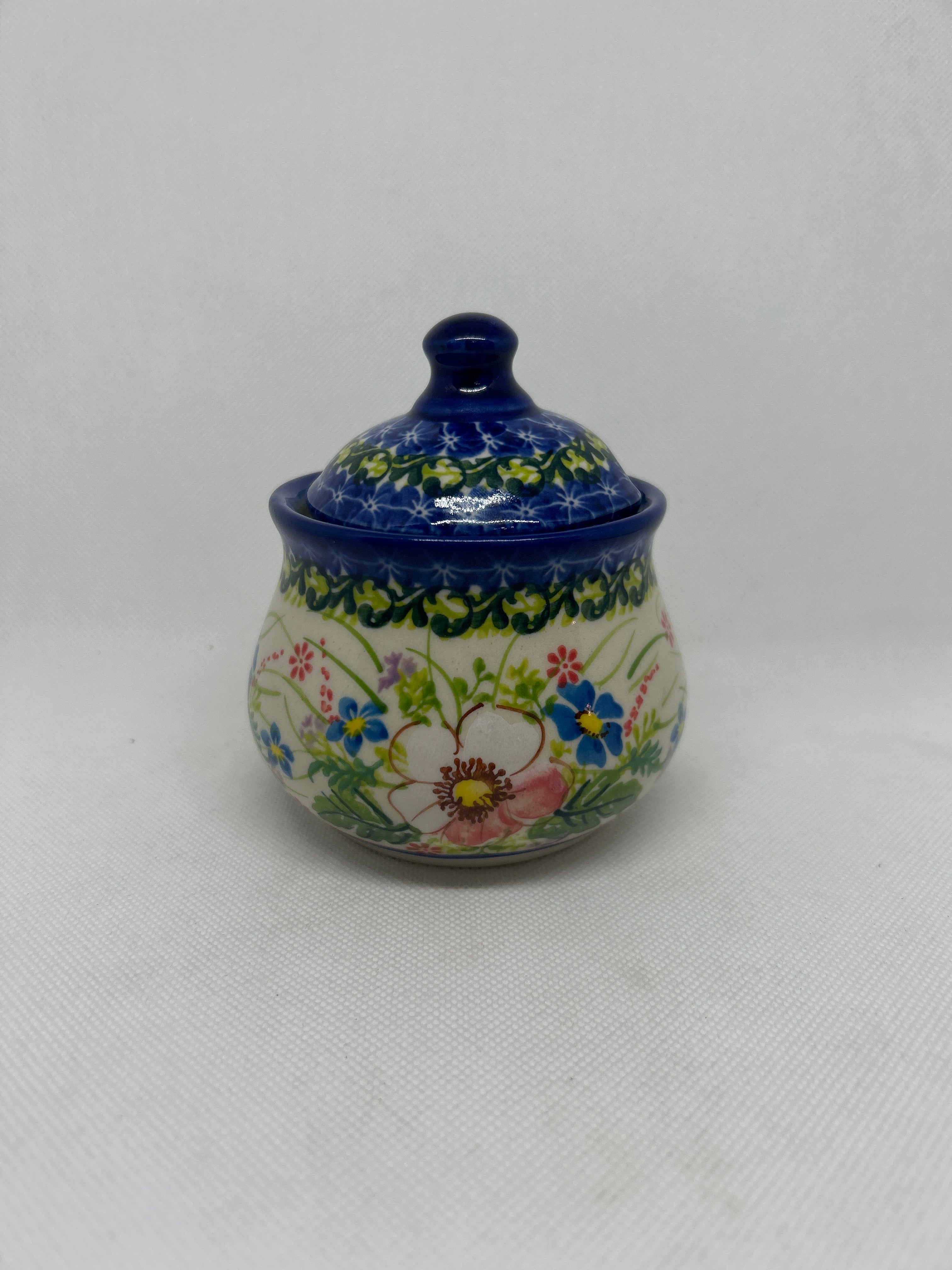 KALICH Pink Dogwood Sugar Bowl