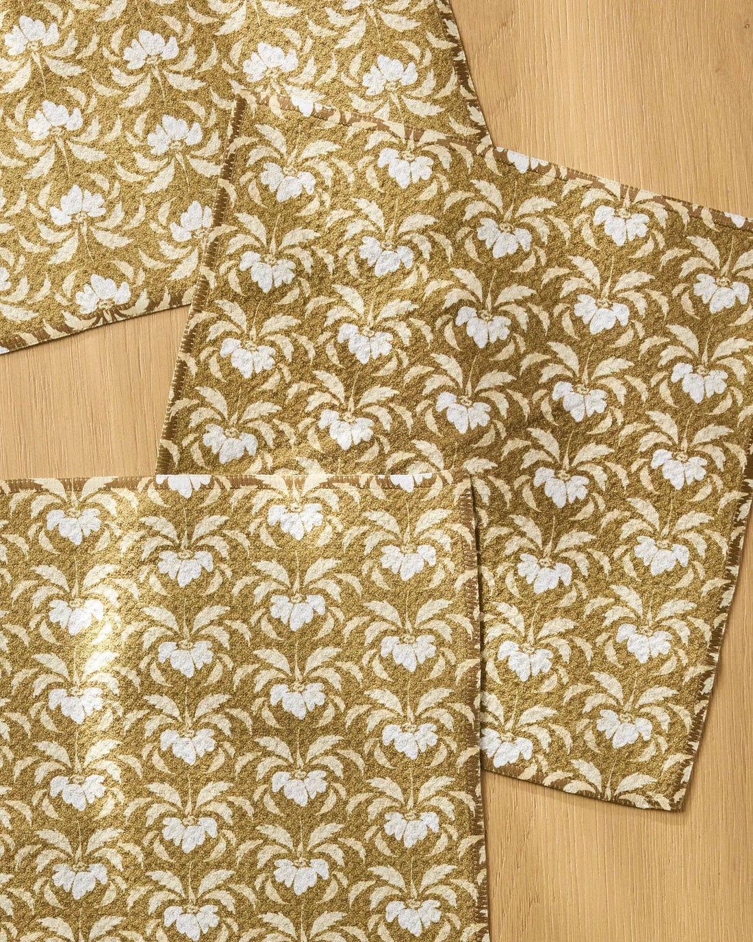 Geometry - Gilded Bloom Dishcloth Set