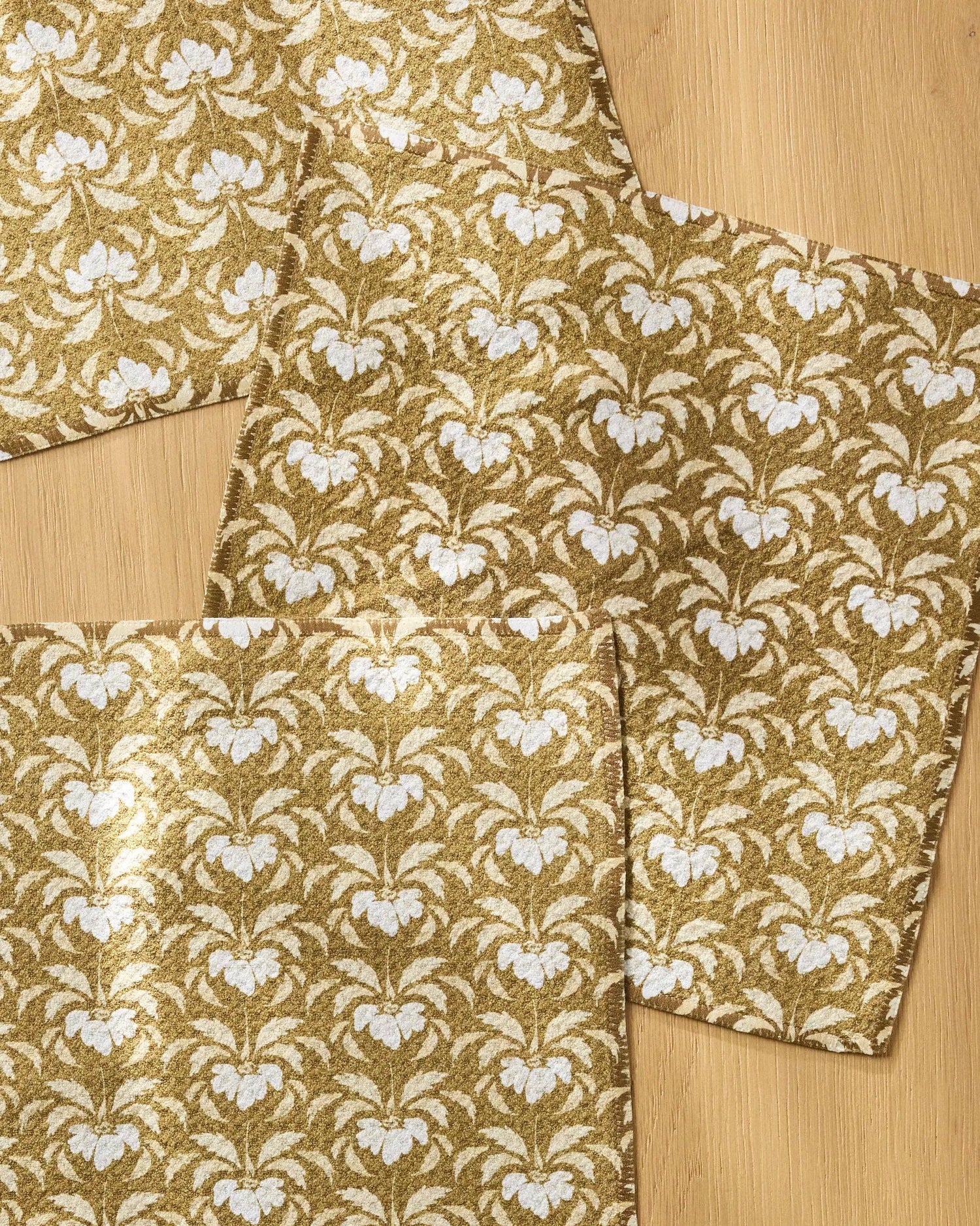 Geometry - Gilded Bloom Dishcloth Set