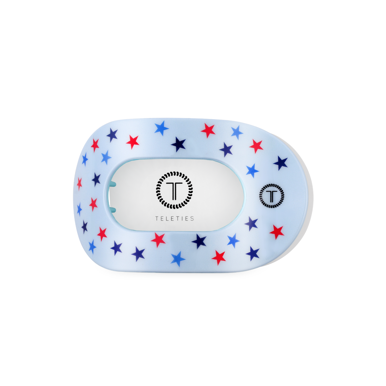 TELETIES - Flat Round Hair Clip | Medium | United We Sparkle