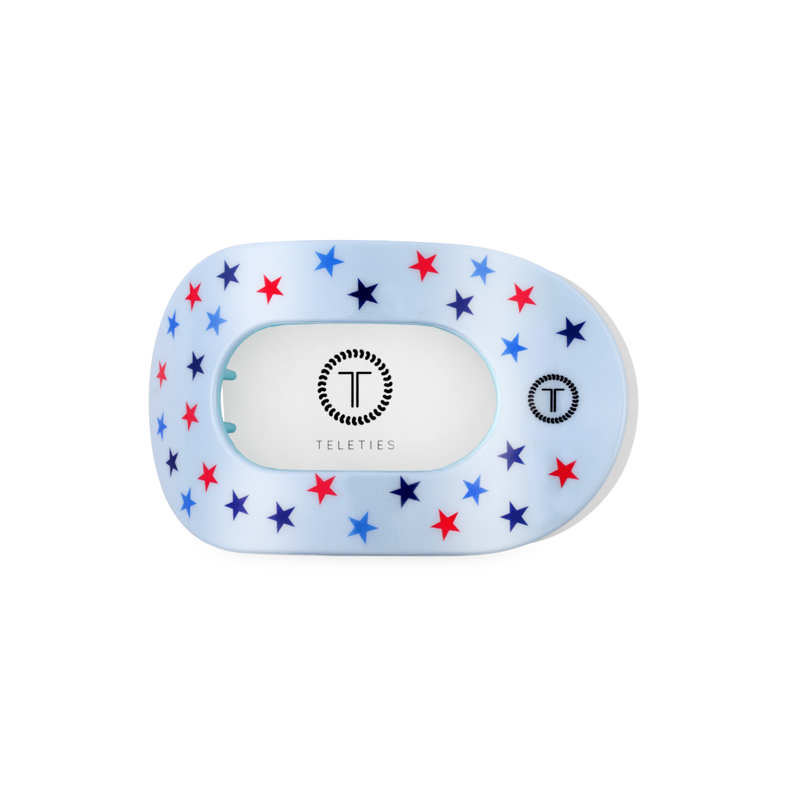 TELETIES - Flat Round Hair Clip | Medium | United We Sparkle