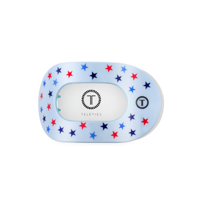 TELETIES - Flat Round Hair Clip | Medium | United We Sparkle