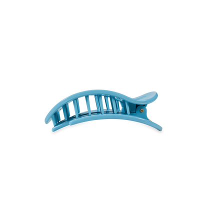TELETIES - Flat Round Hair Clip | Small | Summer Sky