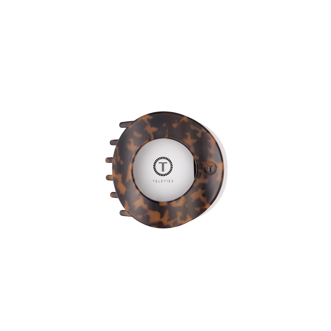 TELETIES - Tortoise | Small | Flat Circle Hair Clip