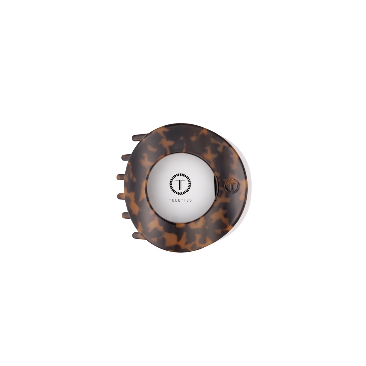 TELETIES - Tortoise | Small | Flat Circle Hair Clip