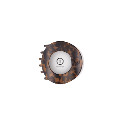 TELETIES - Tortoise | Small | Flat Circle Hair Clip