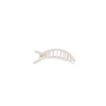 TELETIES - Coconut White | Tiny | Flat Round Clip