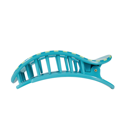 TELETIES - Cabana Cutie | Large | Flat Round Hair Clip