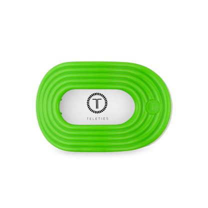 TELETIES - Flat Round Hair Clip | Medium | Glow For It