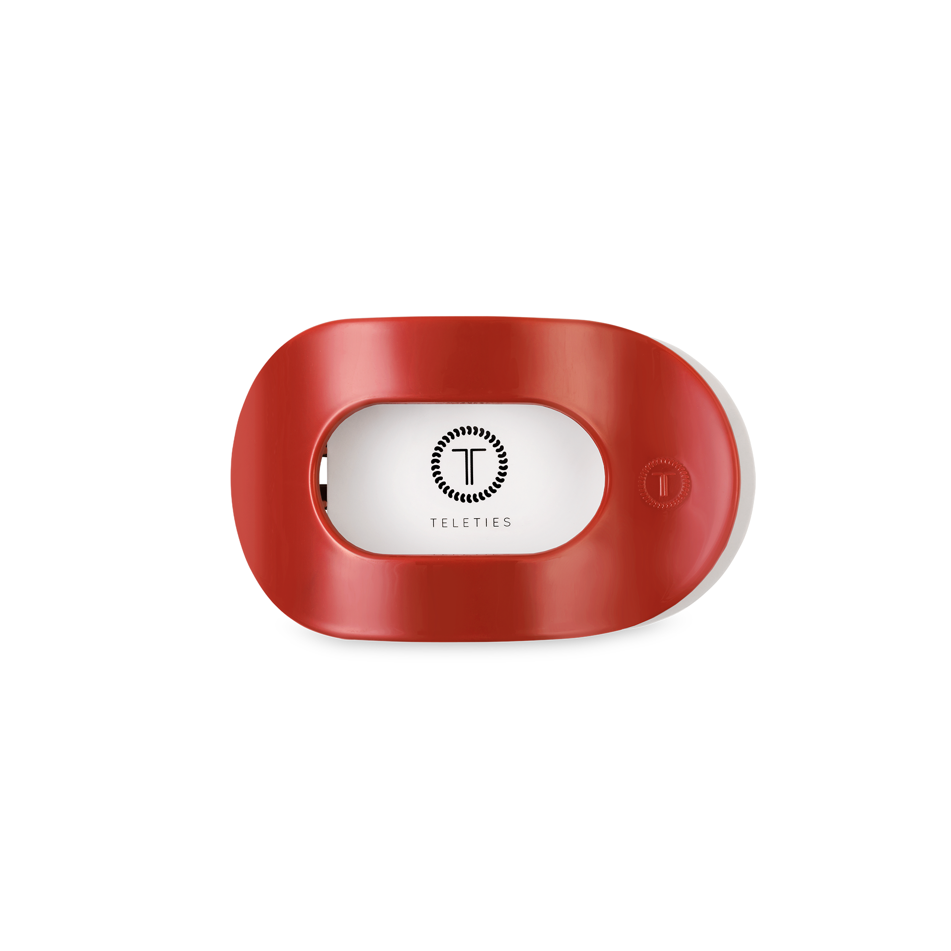 TELETIES - Flat Round Hair Clip | Small | Red Carpet Ready