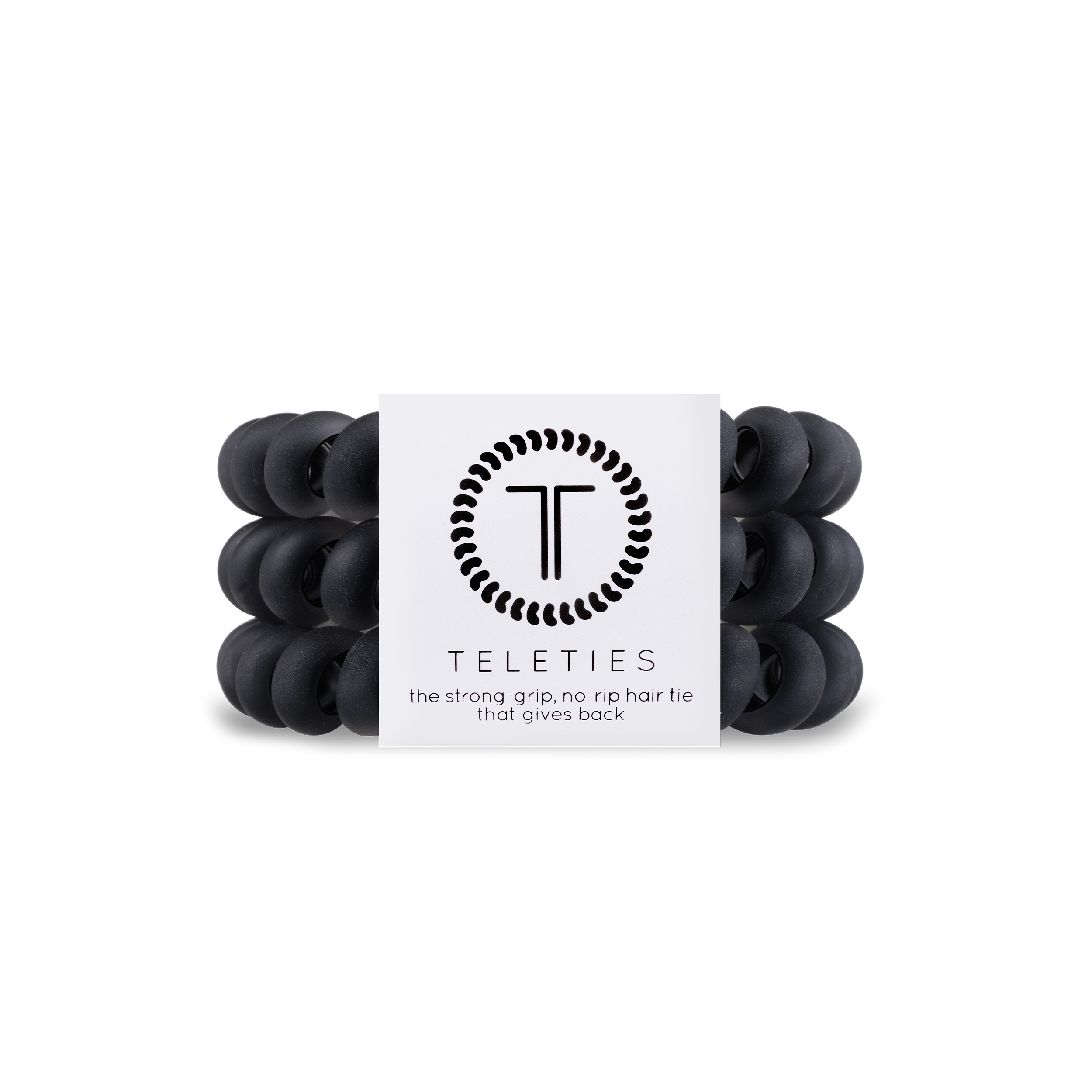 Spiral Hair Coils | Large | Matte Black Hair Ties