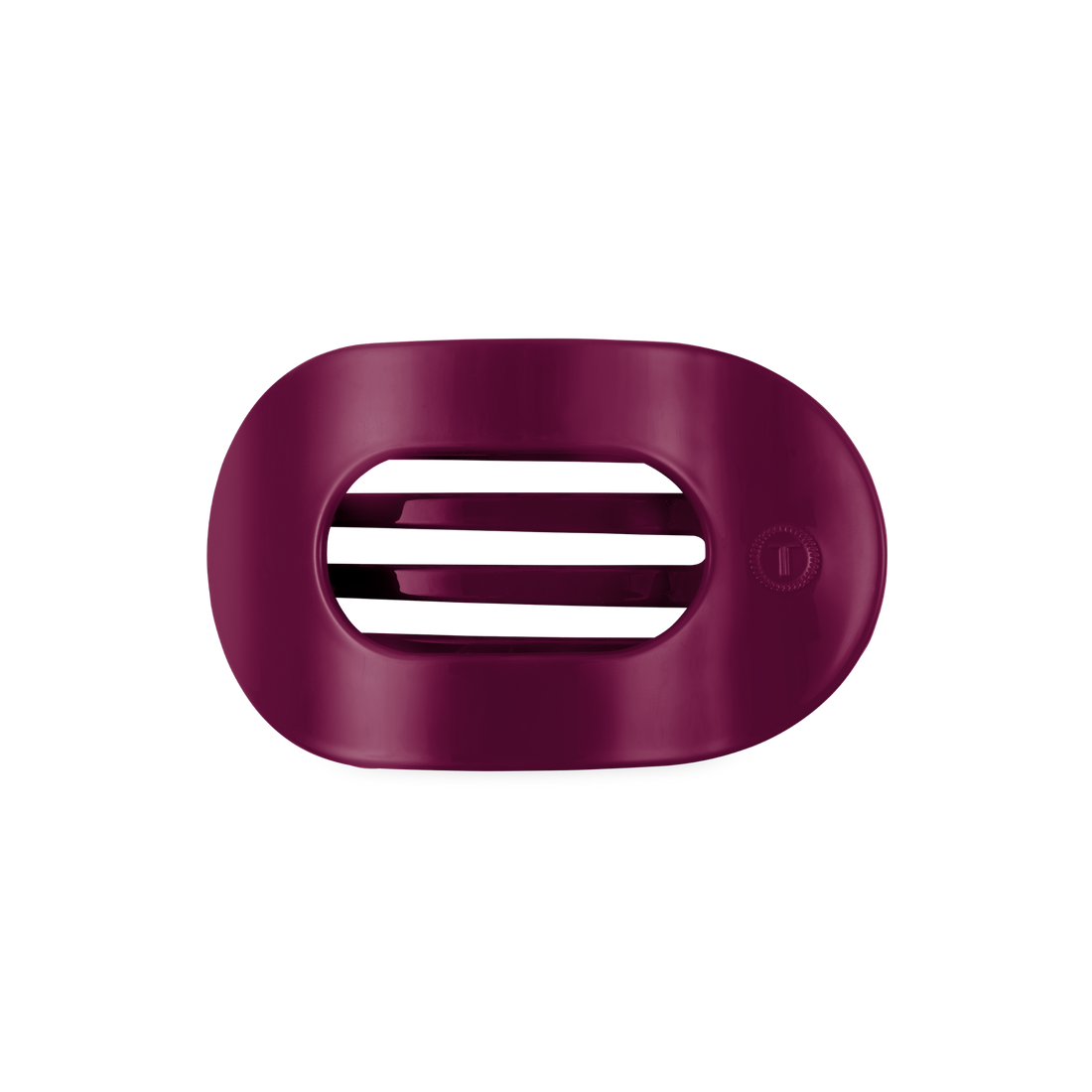 TELETIES - Mulberry Medium Flat Round Hair Clip