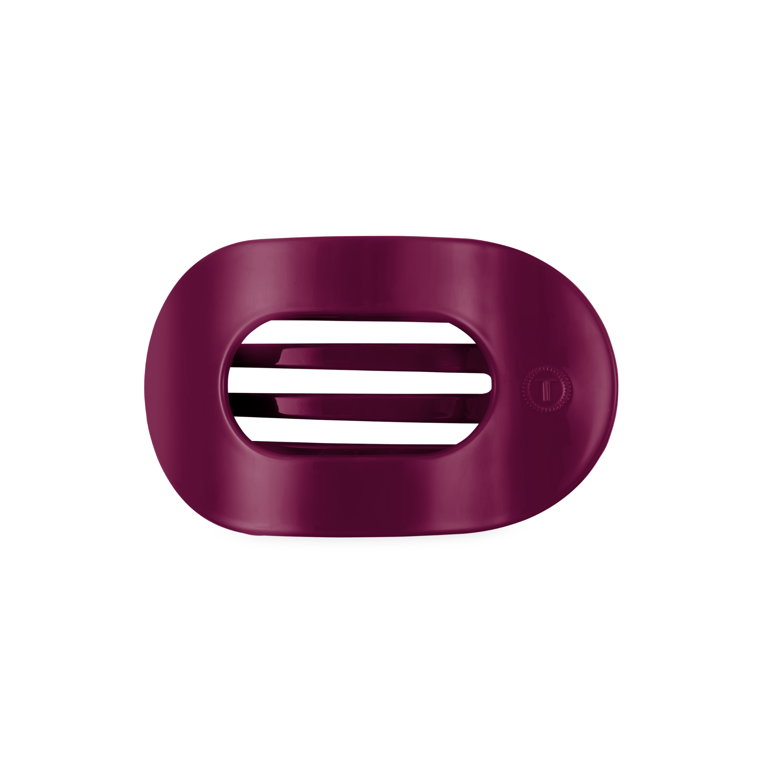 TELETIES - Mulberry Medium Flat Round Hair Clip