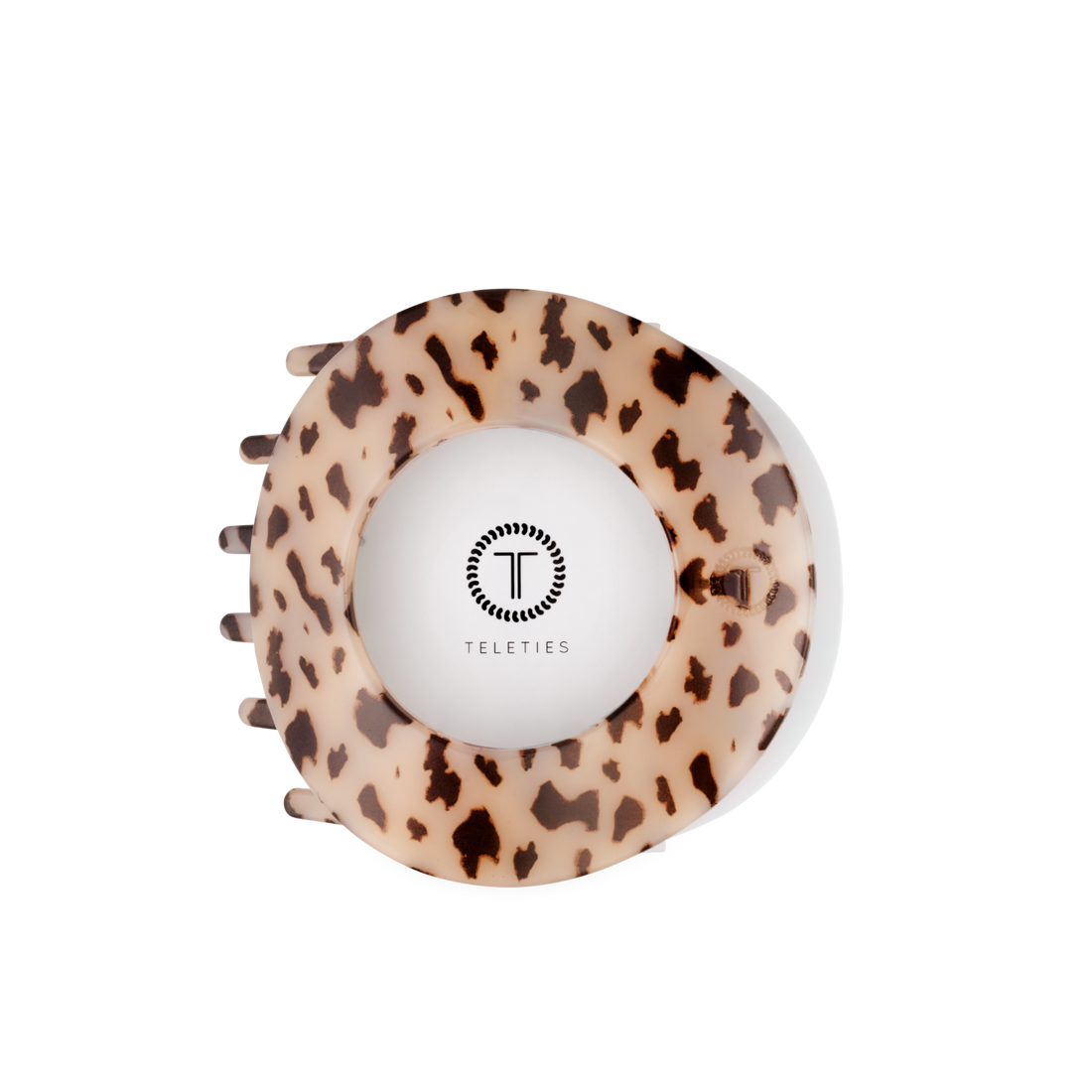 TELETIES - Blonde Tortoise | Large | Flat Circle Hair Clip