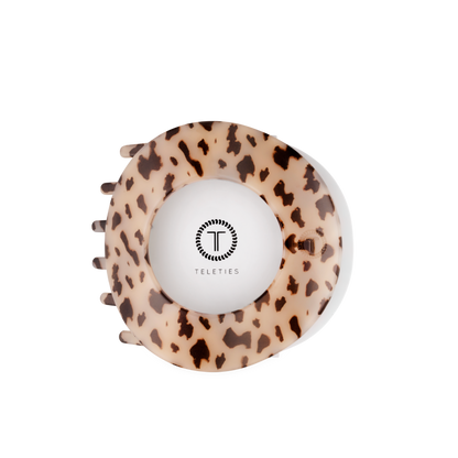 TELETIES - Blonde Tortoise | Large | Flat Circle Hair Clip