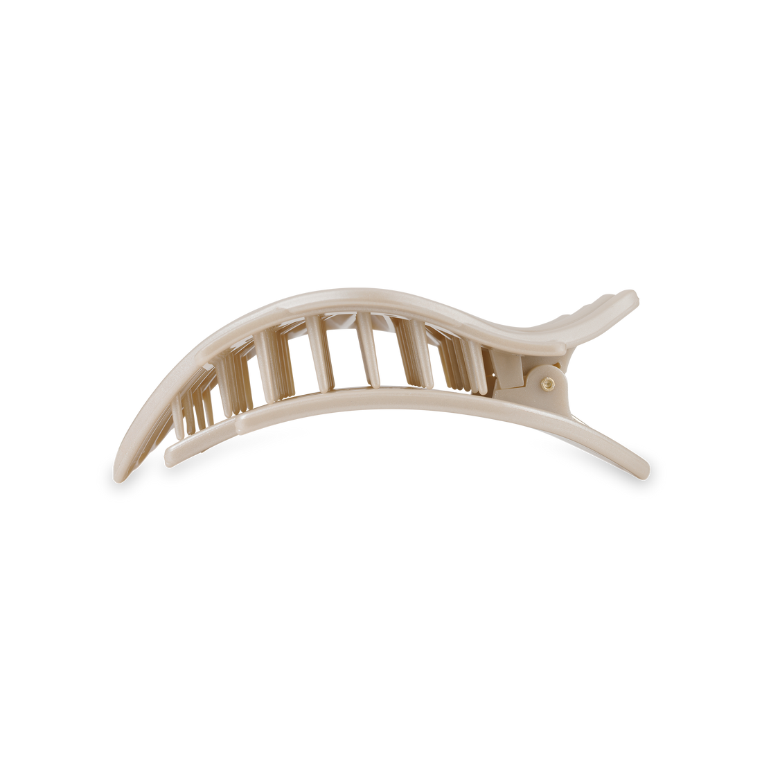 TELETIES - Shimmering Shell | Medium | Flat Hair Clip