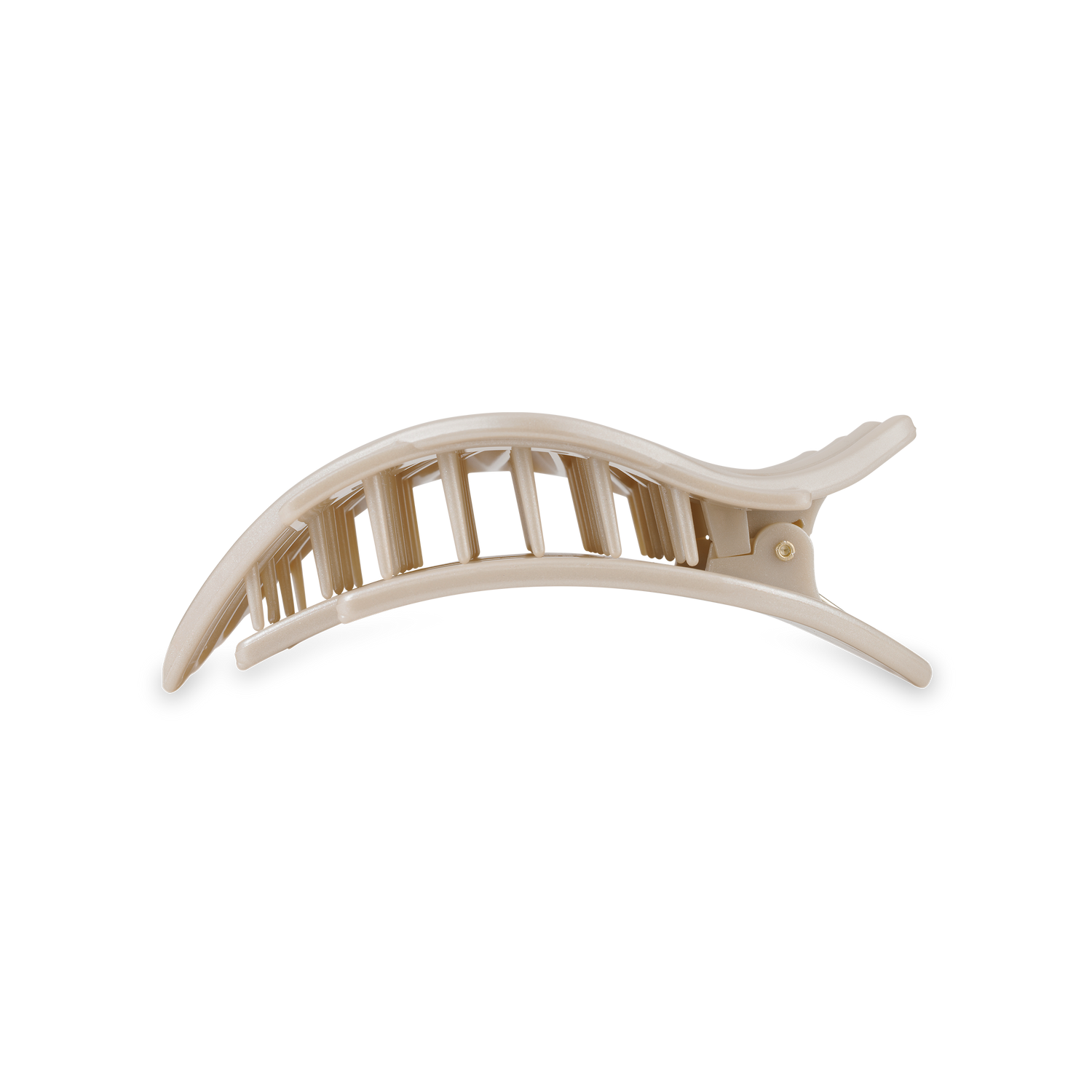 TELETIES - Shimmering Shell | Medium | Flat Hair Clip