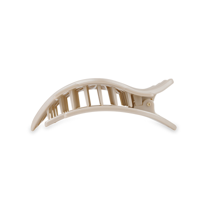 TELETIES - Shimmering Shell | Medium | Flat Hair Clip