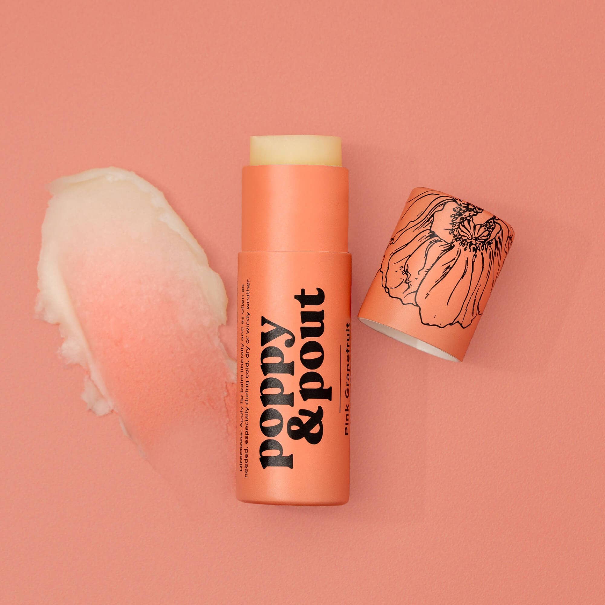 Poppy &amp; Pout - Lip Balm, Pink Grapefruit