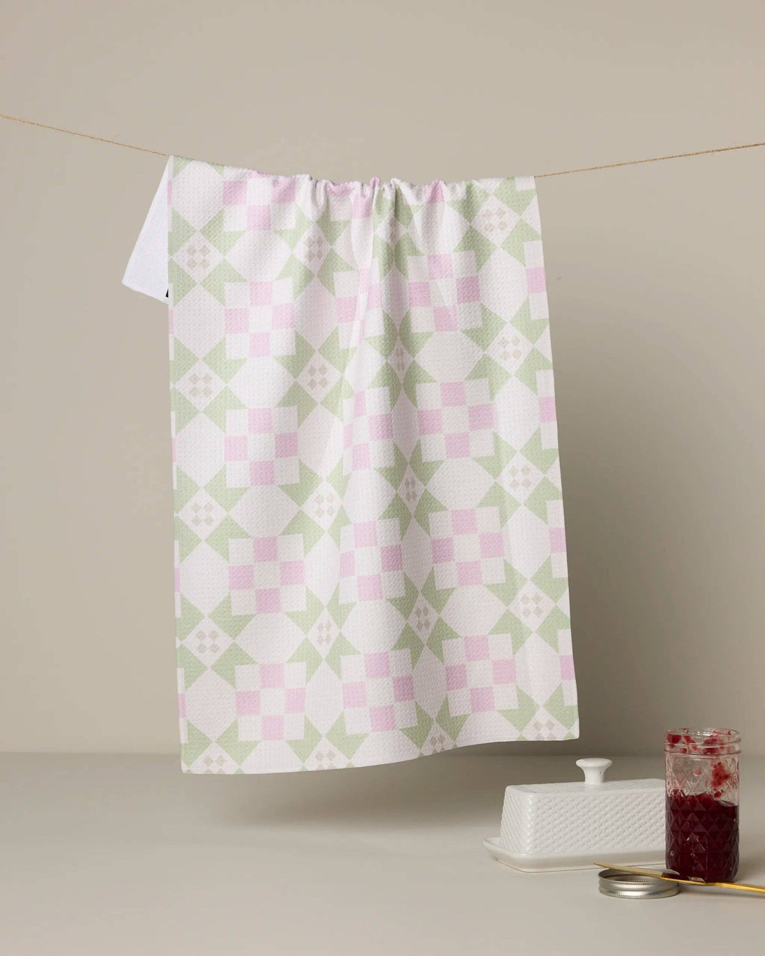 Geometry - Garden Quilt Tea Towel