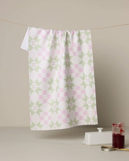 Geometry - Garden Quilt Tea Towel