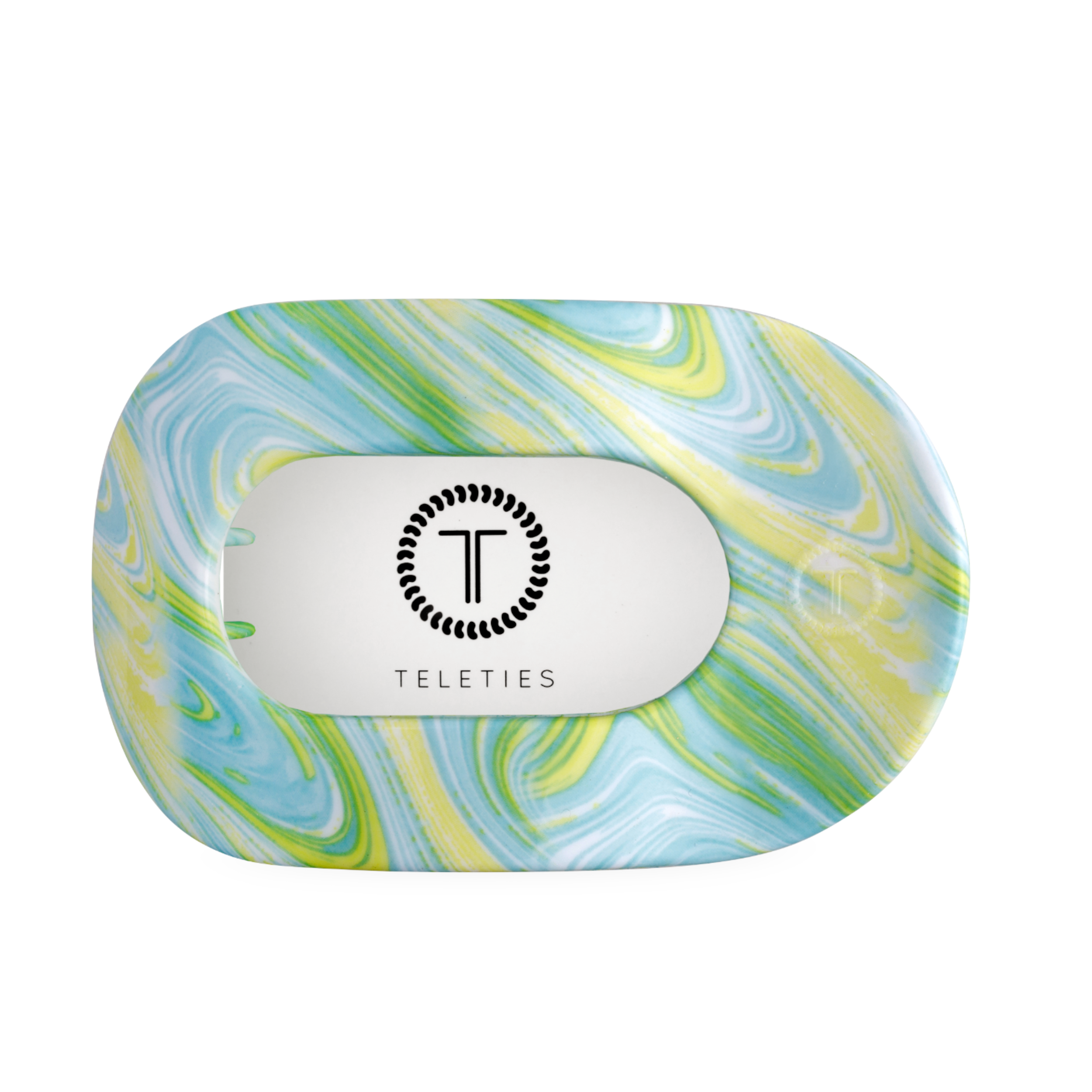 TELETIES - By the Sea Shore | Large | Flat Round Hair Clip