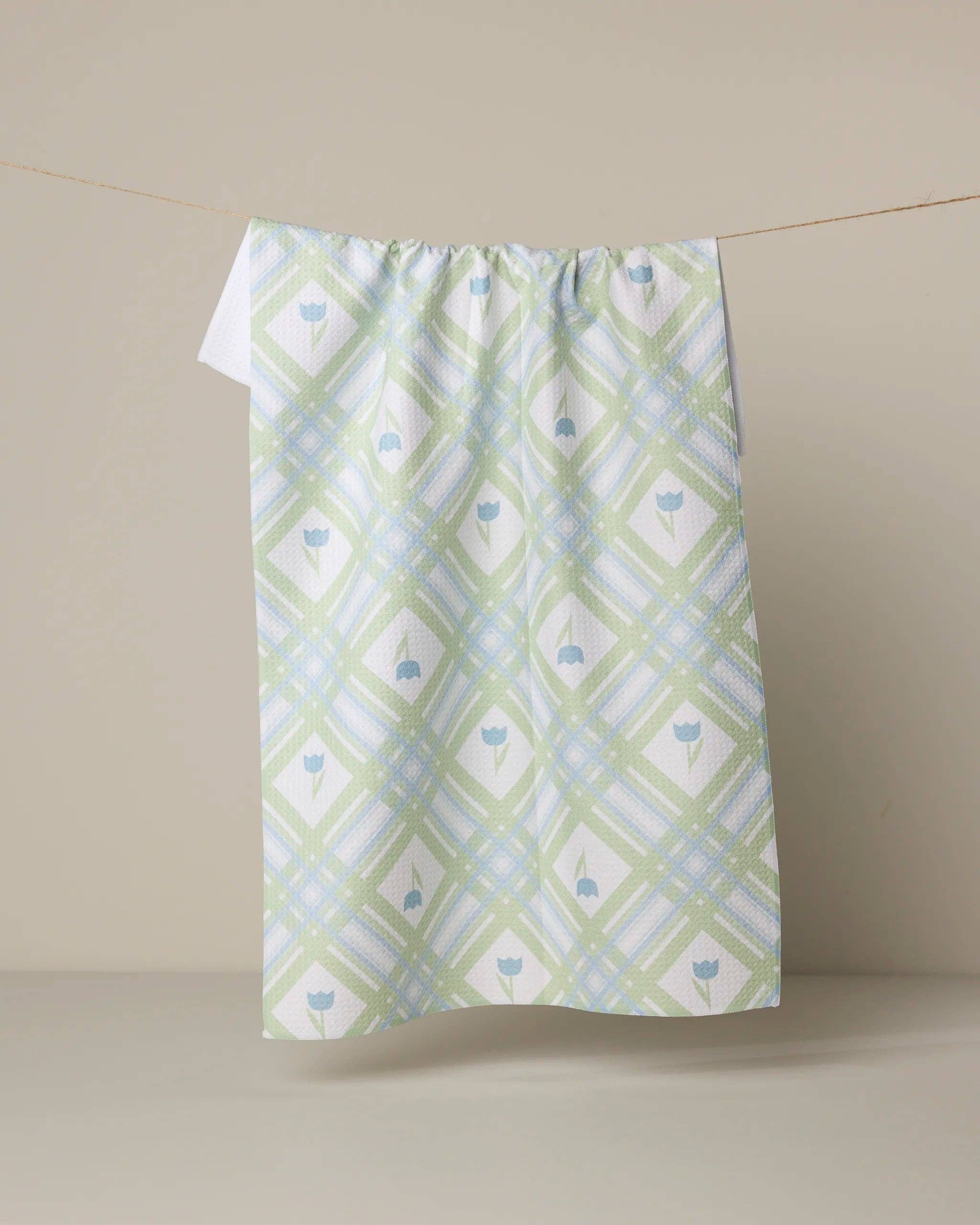 Geometry - Tulip Lattice Tea Towel