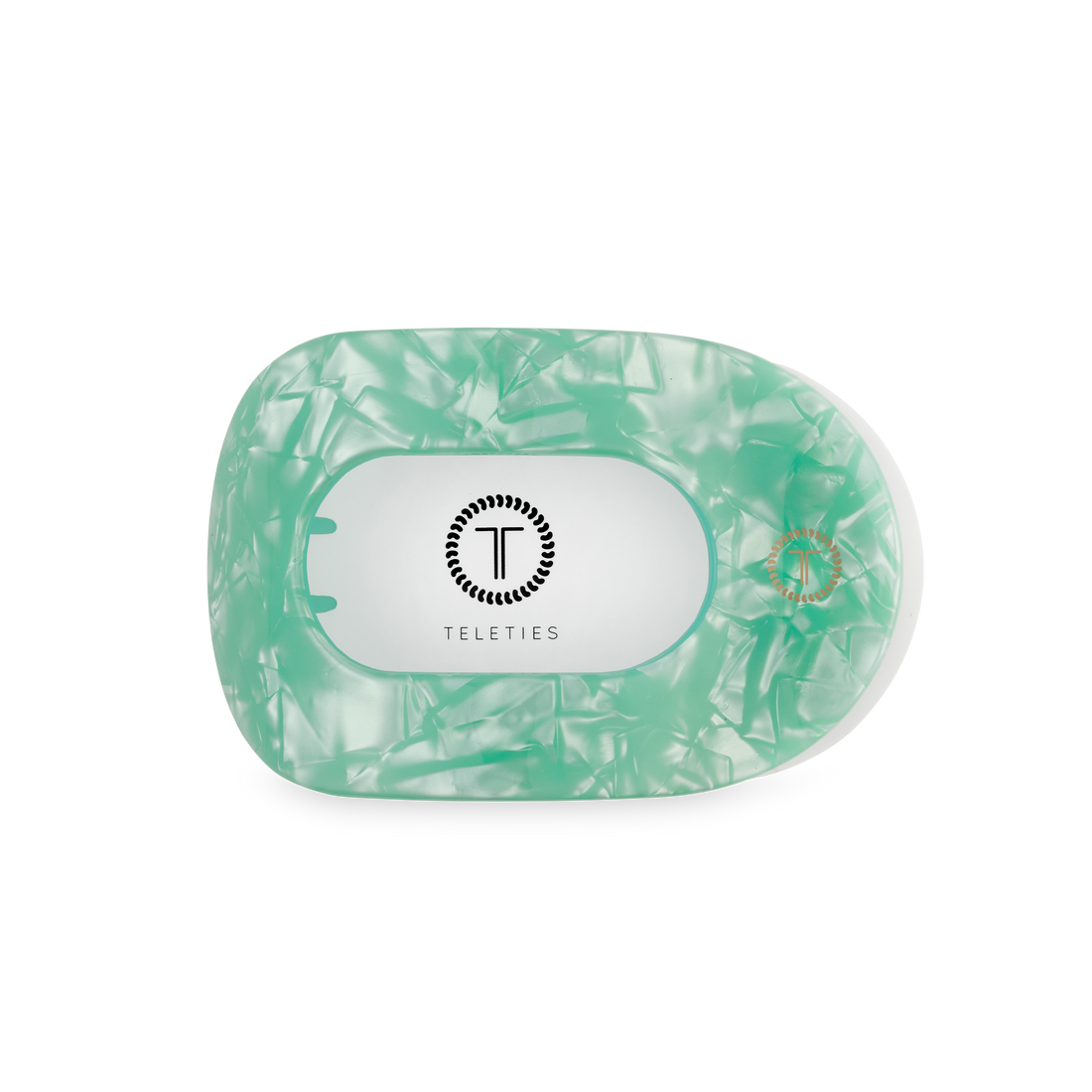 TELETIES - Flat Round Hair Clip | Medium | Spring Splash